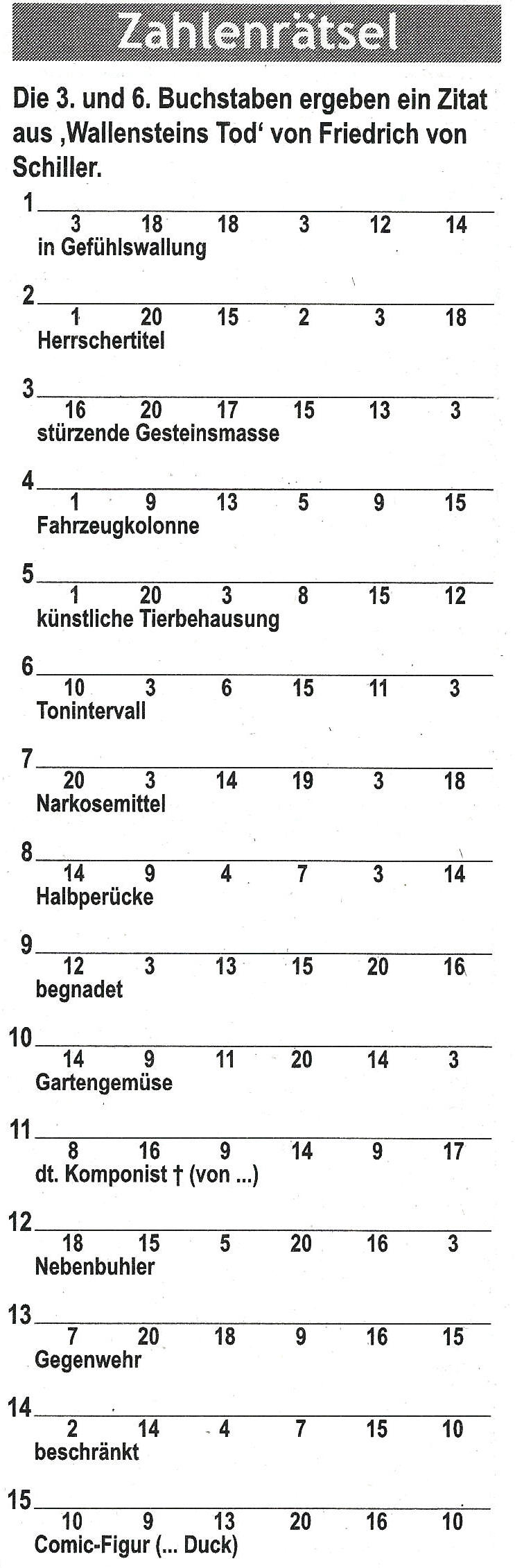 Daddy 0054:Zahlenrätsel>>>GEL.VON WERNER 31549628nl