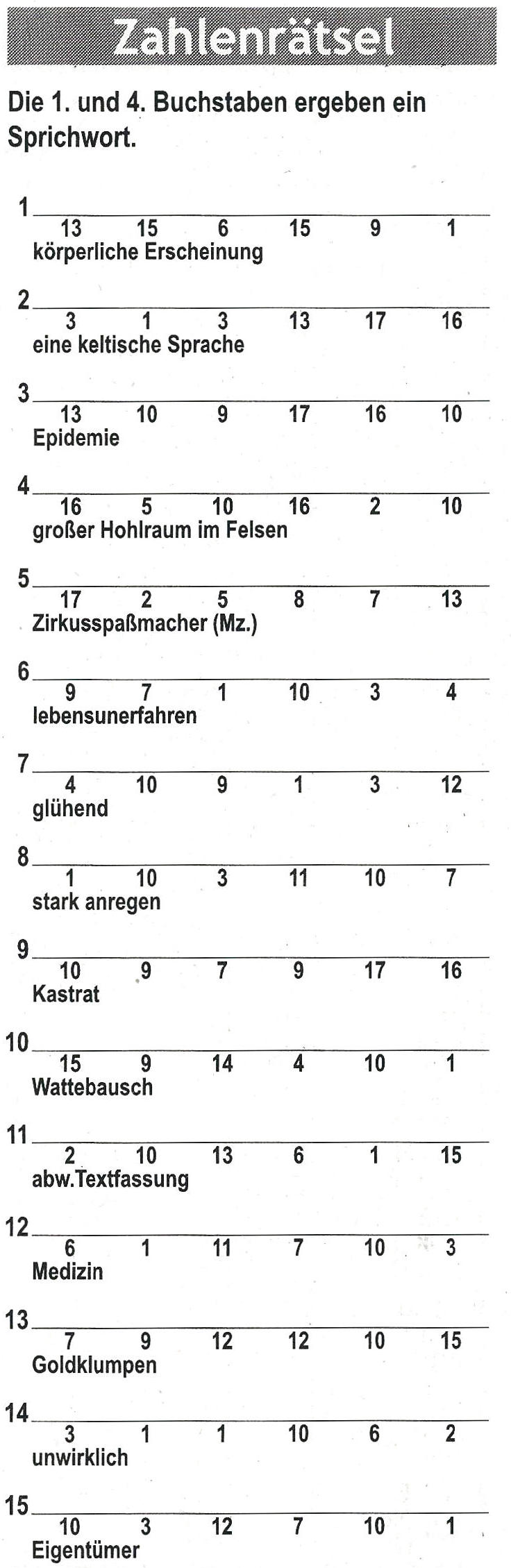 Daddy 0114:Zahlenrätsel>>>GEL.VON WERNER 31802965rr