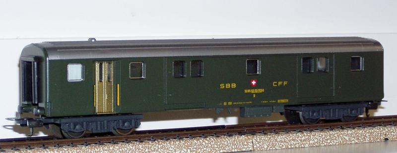 Schweizer Post- und Gepäckwagen 7077623kmo