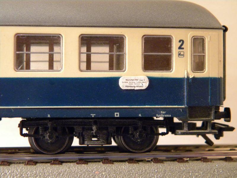 2. Klasse-Schnellzugwagen der DB, blau-beige 7152507xgb