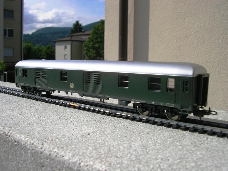 DB Schnellzug / D-Zugwagen grün und blau 7395103alj