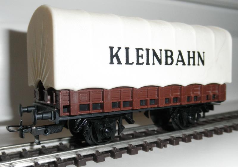 Kleinbahn 318 Güterwagen mit Plane  Werbung "Kleinbahn" 7468114wzo