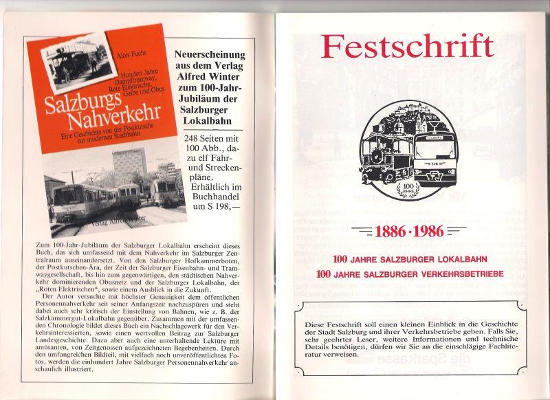 100Jahres-Jubiläum der Salzburger Lokalbahn (SLB): Die Festschrift 9022665asp