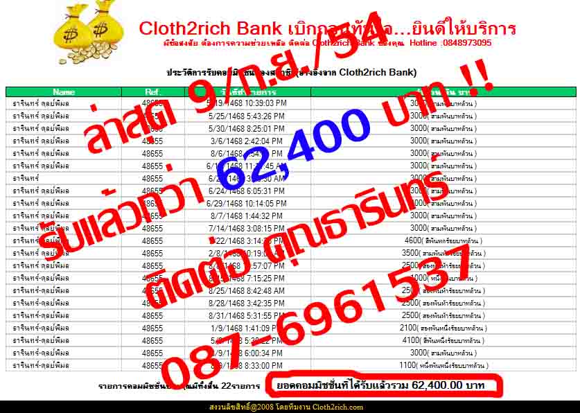 งานทำที่บ้าน 2-3 ชม./วัน รับแล้วกว่า 62,400 บาท+พร้อมหลักฐาน(9/ก.ย./54) คลิก!!  Tpdq0