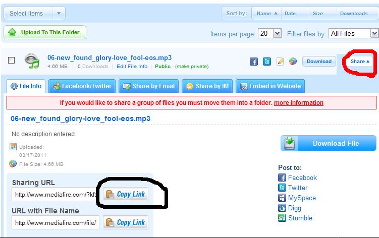วิธี Upload Mediafire สำหรับคนที่จะช่วยอัพเพลงแจก Oipd7