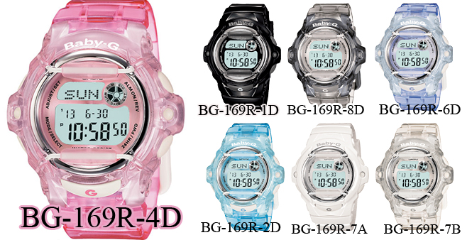 นาฬิกา casio babyG ,g-shock,data bank,sheen ของใหม่ SALE 40-60% Bg169r