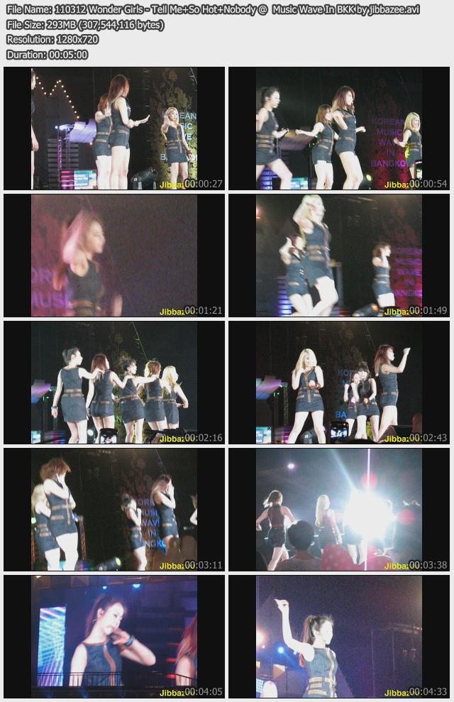 [Original FANCAM] 110312 WG @ MBC Korean Music Wave in BKK by 110312wondergirls-tellmesohotnobodymusicwaveinbkkbyjibbazee