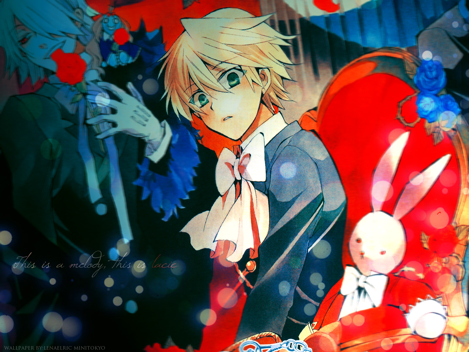 ไม่มอะไรเยอะหรอคับรูปภาพทั้งนั้น pandora hearts Konachan.com-66875blonde_hairgreen_eyesoz_vessaliuspandora_heartsred_eyesshort_hairxerxes_break