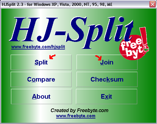 วิธีใช้ HJsplit โปรแกรมรวมไฟล์-แตกไฟล์ Hjsplit1