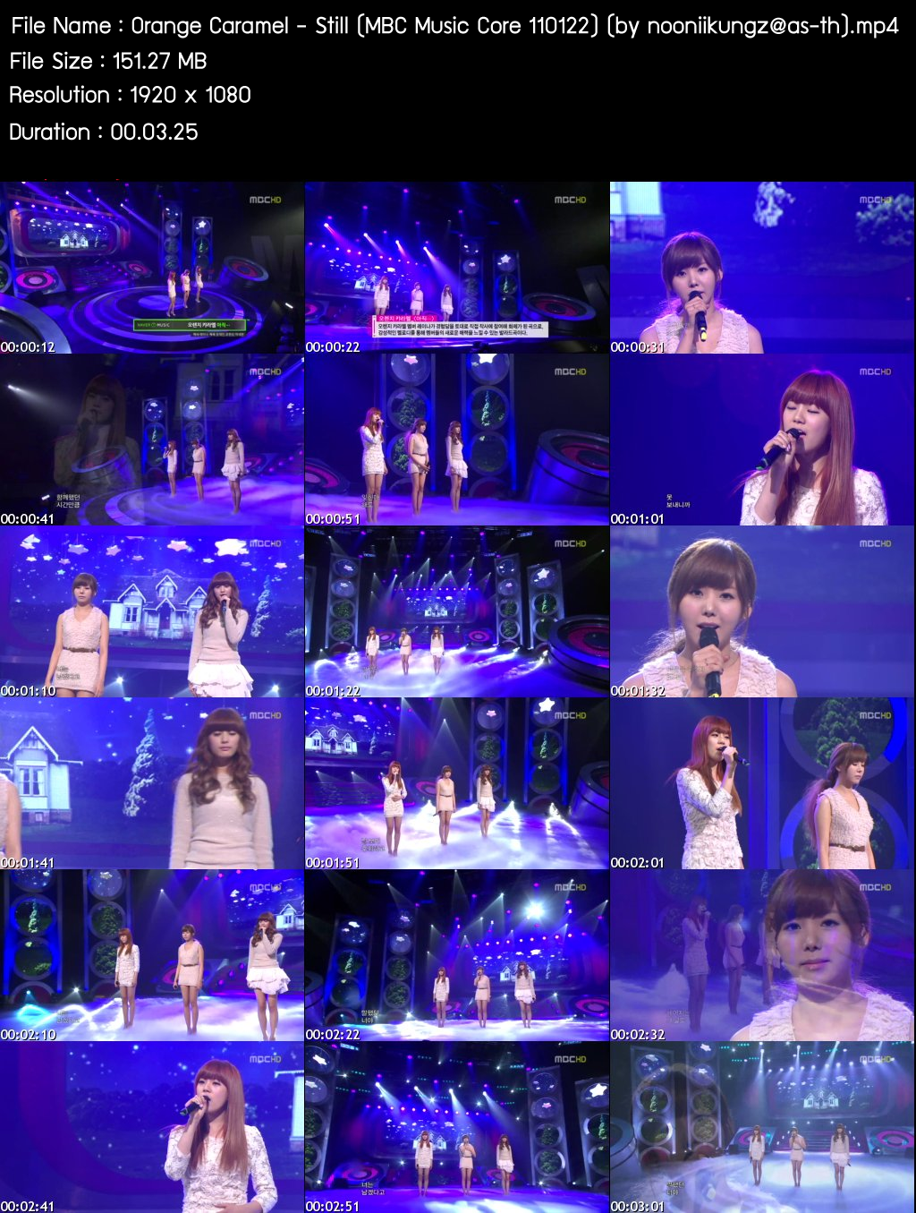 l Live l 110122 MBC Music Core Orange Caramel - Still, MP4 l 1920 x 1080 l 151.27 MB  Ss_still_oc_mc