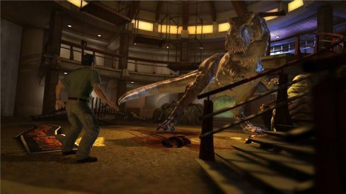 Jurasic Park The Game ประกาศเลื่อนวันจำหน่ายแล้ว 47201_jp_screenshottrexgerryvisitorscenter__article_image_1