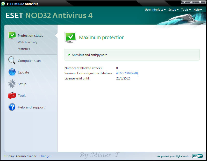 ESET NOD32 Antivirus 4.0.424  โปรแกรมป้องกันไวรัสยอดนิยม 644copy