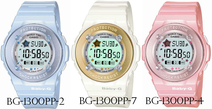 นาฬิกา casio babyG ,g-shock,data bank,sheen ของใหม่ SALE 40-60% Bg1300pp