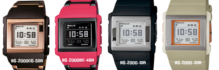 นาฬิกา casio babyG ,g-shock,data bank,sheen ของใหม่ SALE 40-60% Bg2000