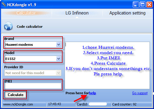NCK Dongle HELP Huaweimodems
