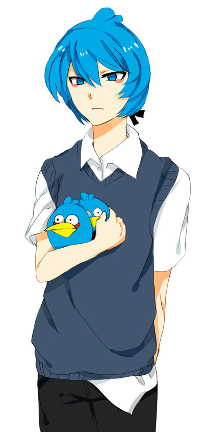 [Picture] เมื่อ Angrybird กลายเป็นคน ผลงานอาร์ตๆ  0blue