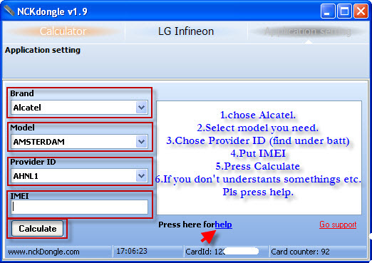 NCK Dongle HELP Usealcatel