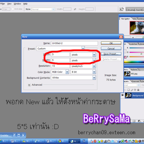 • Howto [Photoshop] ทำลายแพทเทินรูปภาพ Cp402