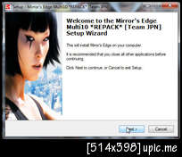 [PC] MIRROR'S EDGE [REPACK/TEAM JPN/MULTI10] [MediaFire] By GIGKOK@JKG Lzw05