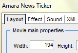 برنامج Amara Flash للصنع اشرطة معلومات فلاشية متحركة للتحميل بحجم 3.1 ميغا فقط Amara-Flash-News-Ticker-thumb