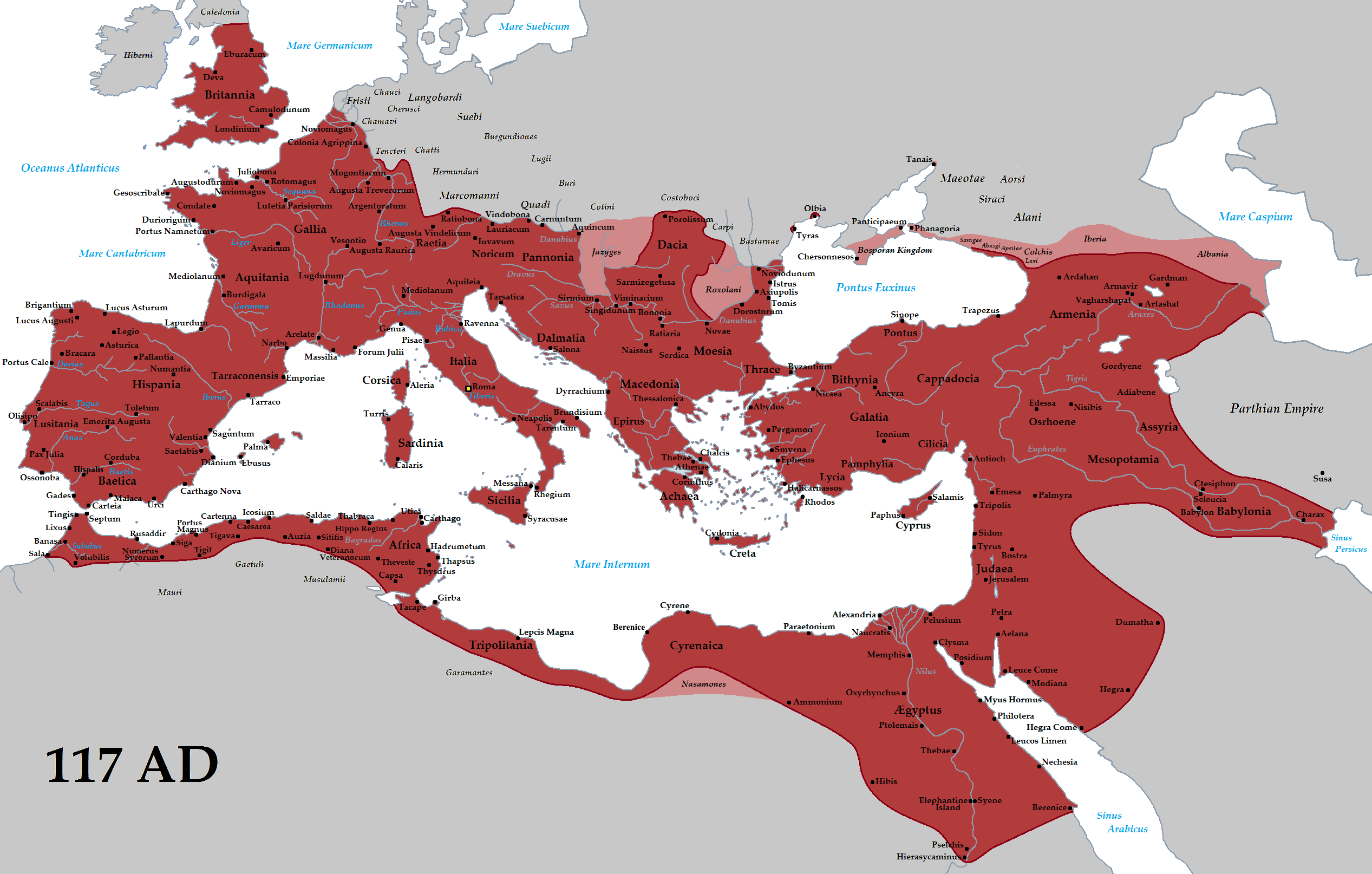 المشاة Roman_Empire_Trajan_117AD