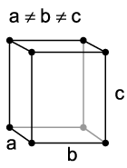 علم البلورات Orthorhombic