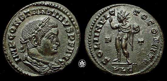 **** Sol **** Follis-Constantine-lyons_RIC_VI_309