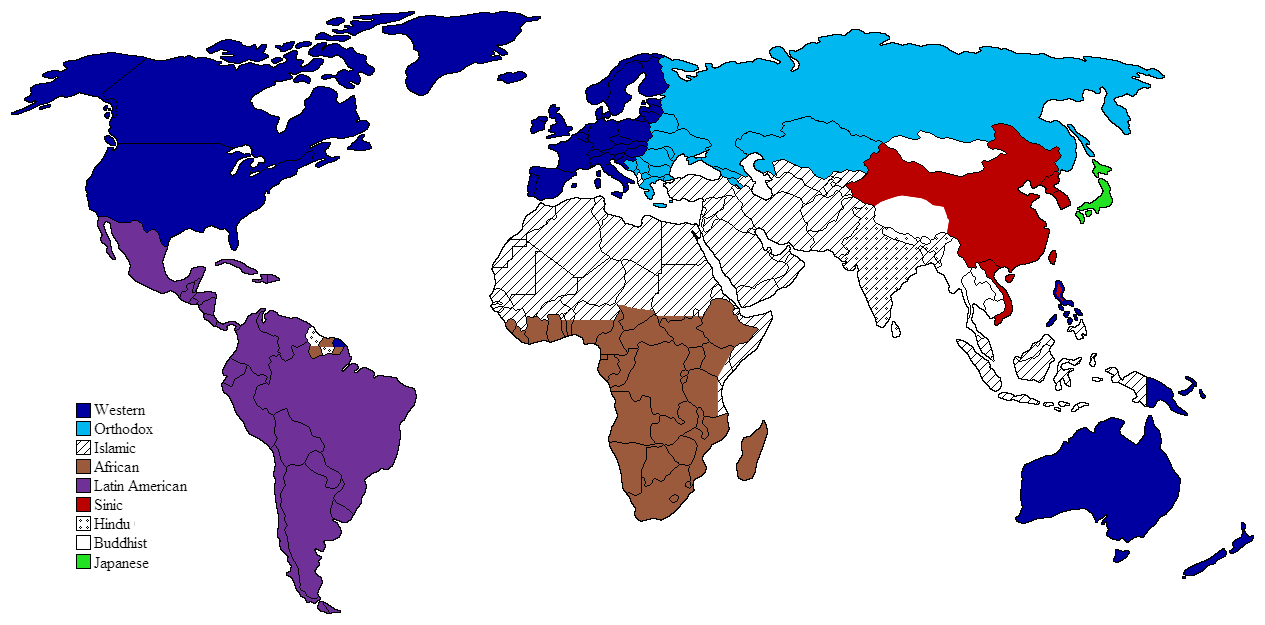 Marx meets a Networked Society Clash_of_Civilizations_map