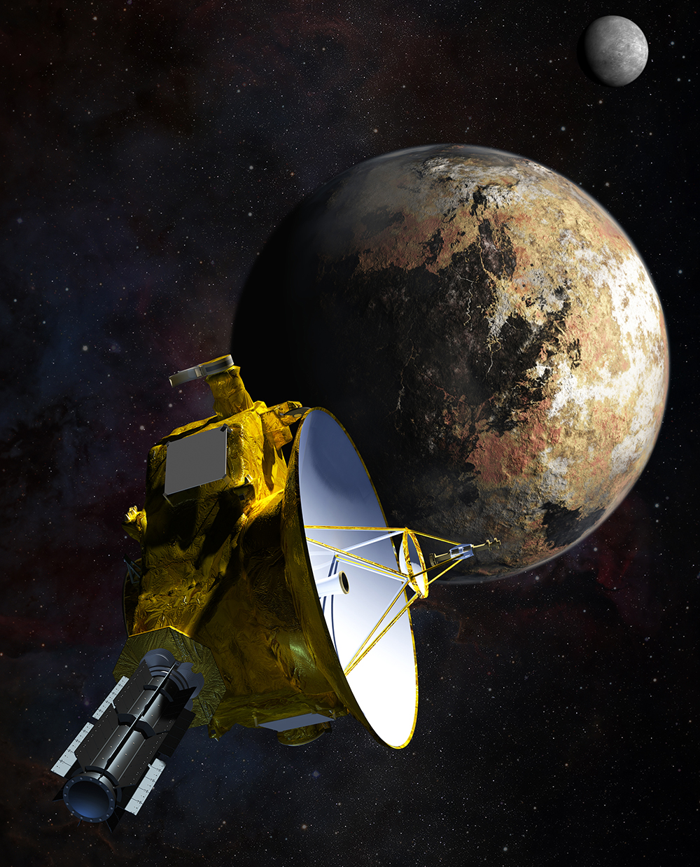 Astronomie et Espace 15-011a-NewHorizons-PlutoFlyby-ArtistConcept-14July2015-20150115