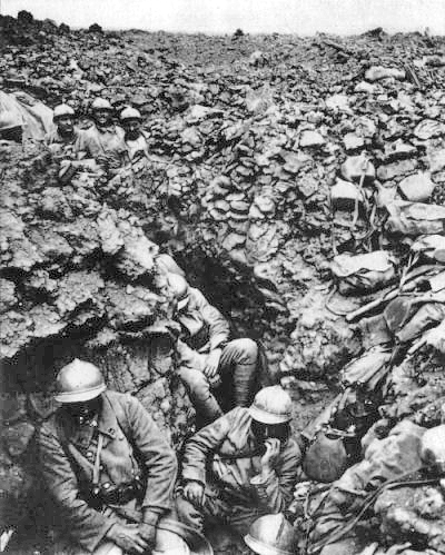 La guerra de trincheras French_87th_Regiment_Cote_34_Verdun_1916