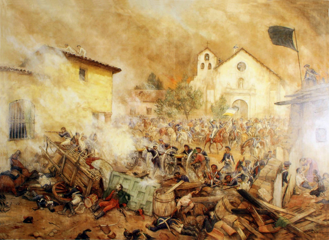 Independencia de Chile: Desastre de Rancagua (1814) Ultimos_Momentos_en_Rancagua