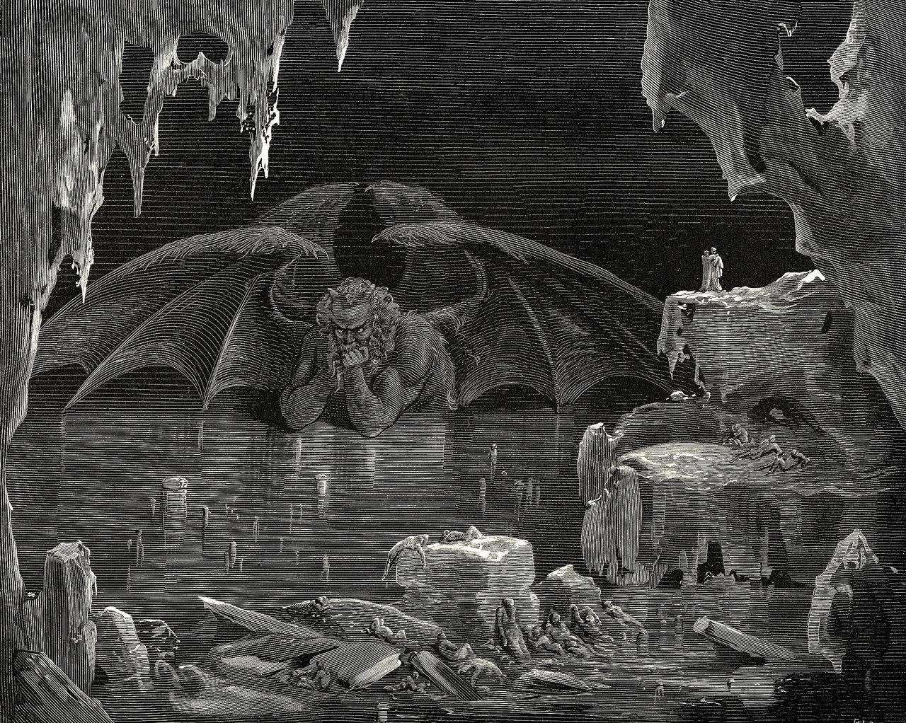 Satanin lik Gustave_Dore_Inferno34