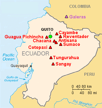 Volcán Tungurahua Ecuador Actividad MajorVolcanoesInEcuador-USGS