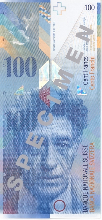 Unserer Heimat die Schweiz CHF100_8_front