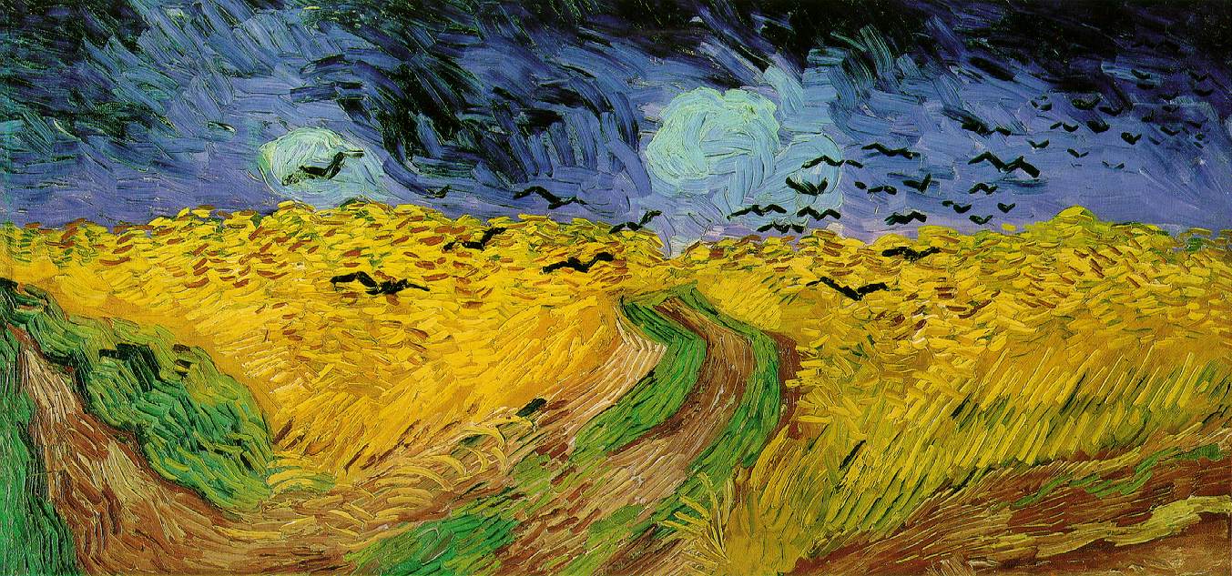 arte y ciclismo Vincent_van_Gogh_(1853-1890)_-_Wheat_Field_with_Crows_(1890)