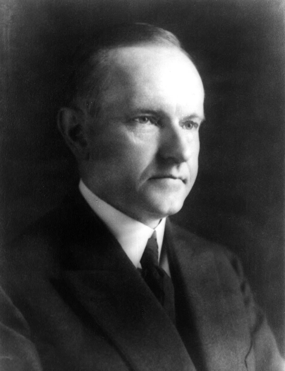 الرئيس كالفين كوليدج Calvin_Coolidge_photo_portrait_head_and_shoulders