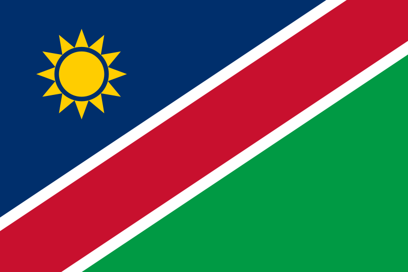 Single » Give You What You Like - Página 12 800px-Flag_of_Namibia.svg