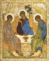 Was versteht man unter der Dreifaltigkeit? 170px-Angelsatmamre-trinity-rublev-1410