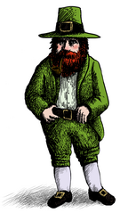 Leprechaun: el duende irlandés; Mitología del duende irlandés / La leyenda del Leprechaun 135px-Leprechaun_ill_artlibre_jnl