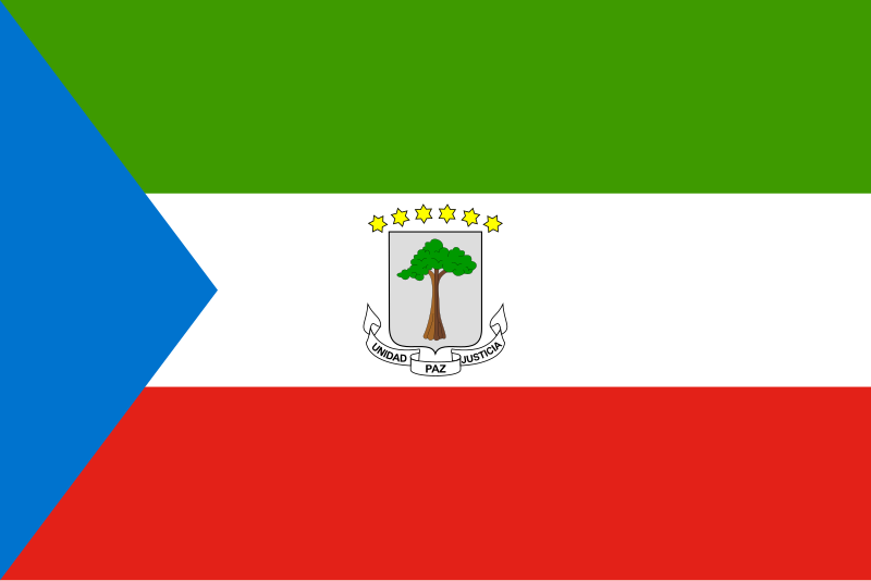 غينيا الاستوائية وسط أفريقيا من أصغر دول القارة مساحة 800px-Flag_of_Equatorial_Guinea.svg