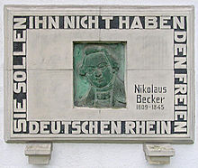 Die Deutsch-französische Erbfeindschaft 220px-Nikolaus_Becker_Gedenktafel_Geilenkirchen