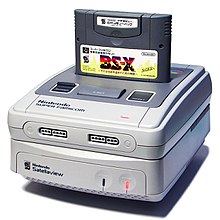 Nintendo sort Super Nintendo en 1990 220px-Satellaview_with_Super_Famicom