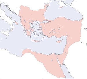 الحضارة البيزنطية 2 300px-RomanEmpire500AD