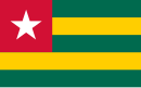 أعلام وعواصم الدول في العالم 130px-Flag_of_Togo.svg