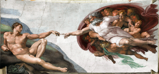 عصر الإيمان وعصر النهضة (1054 إلى 1492)؛ (1492 إلى 1633) 320px-God2-Sistine_Chapel