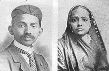 مهاتما غاندي महात्मा  220px-Gandhi_and_Kasturbhai_1902