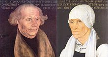 مارتن لوثر (1-تعريفه و حياته المبكرة) 220px-Hans_and_Margarethe_Luther%2C_by_Lucas_Cranach_the_Elder