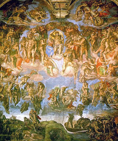 Sveto Pismo  403px-Michelangelo_-_Fresco_of_the_Last_Judgement