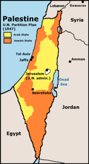 SEJARAH YAHUDI ISRAEL DI TANAH PALESTINE. 180px-UN_Partition_Plan_For_Palestine_1947