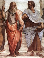 قصه حياة 100 عالم غيروا وجة العالم من هم وماذا صنعوا من منتديات روزيتا اول اب 180px-Sanzio_01_Plato_Aristotle